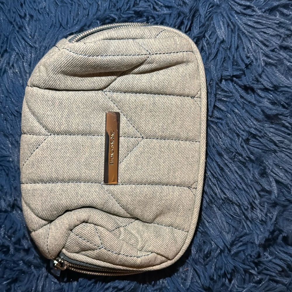 Tartan and Twine Makeup Bag/Pencil Bag from Ulta Grey/Blue